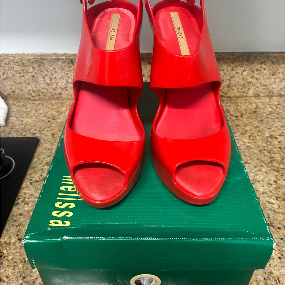 Melissa Women's Bold Red Heeled Sandals